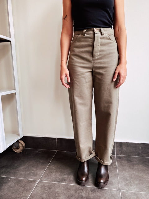 Extreem zachte soft cotton khaki pants (100% katoen)