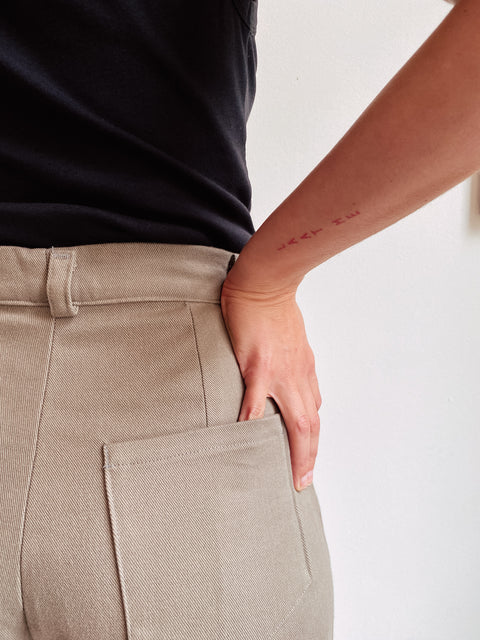 Extreem zachte soft cotton khaki pants (100% katoen)
