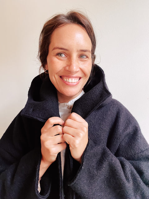 Hood coat - Black