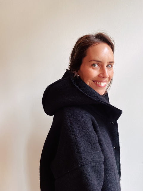 Hood coat - Black