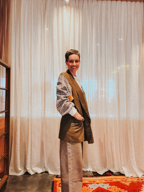 Blazer pièce unique II - apricot & kaki