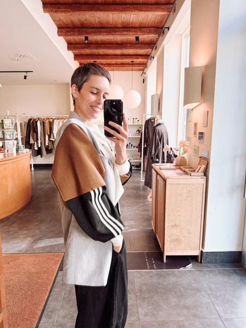 Blazer pièce unique XIV - café au lin