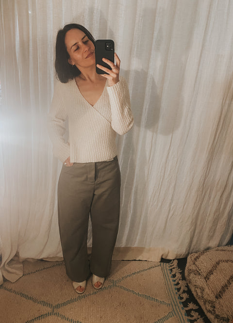 Wide pants - khaki