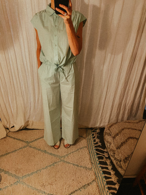 Blouse 'Flora' - celadon