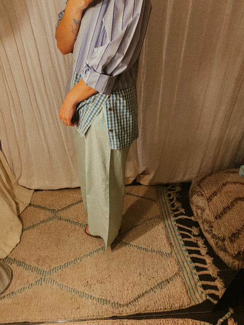 Pants 'Moonflower uni' - celadon