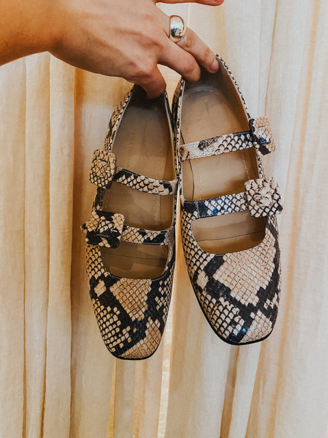 Loafers BABY 'Glamour Col' - patroon van slangenleer