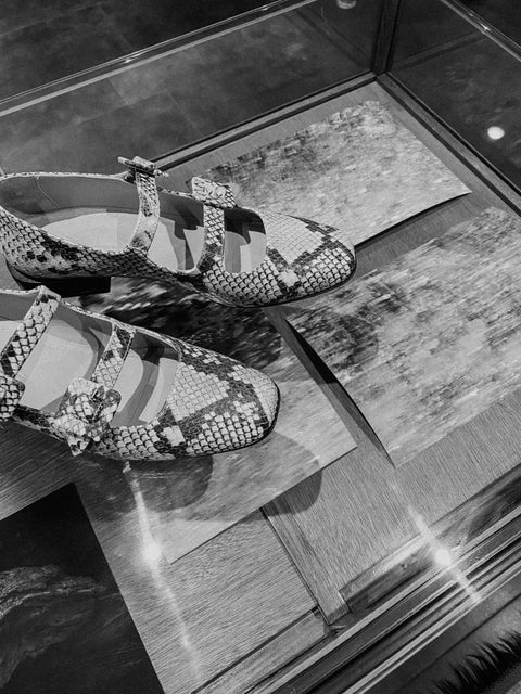 Loafers BABY 'Glamour Col' - patroon van slangenleer