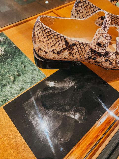 Loafers BABY 'Glamour Col' - patroon van slangenleer