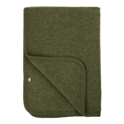 Plaid - Merino Wol - dark olive