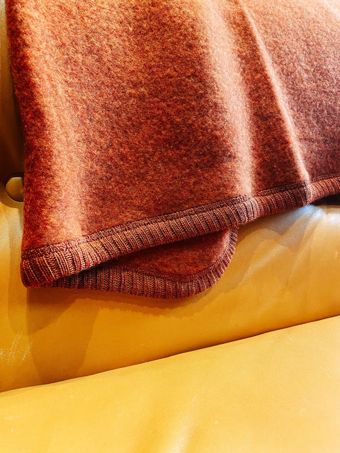 Plaid - Merino Wol - russet