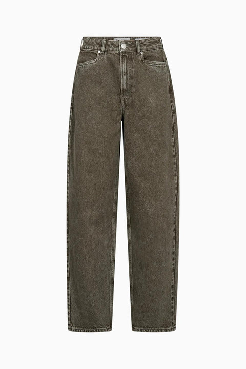 Kaia slung jeans wash antique olive green