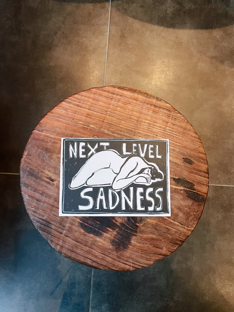 Wenskaart "Next level sadness"