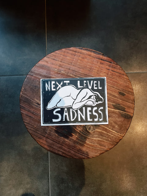 Wenskaart "Next level sadness"