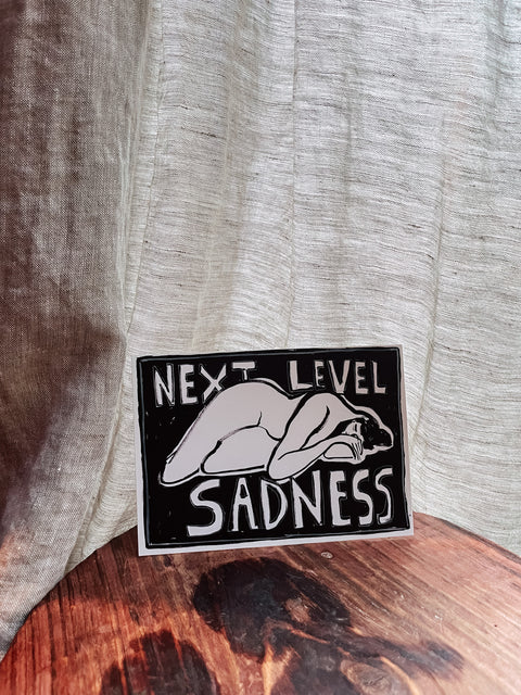 Wenskaart "Next level sadness"