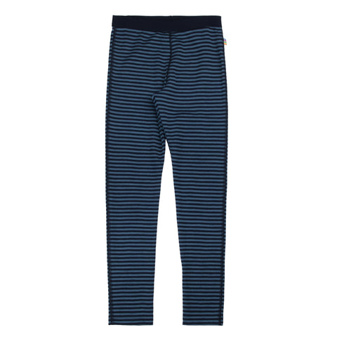 Legging uit wol - Blue (gestreept)