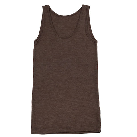 Tanktop uit wol - bruin