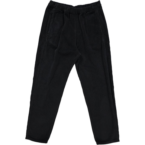 Uniseks broek uit ribfluweel - Pirate Black