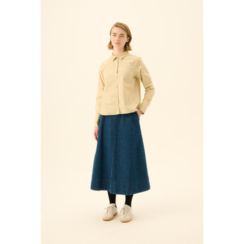 Pryma skirt denim maliblue - je nieuwe favoriete jeansrok