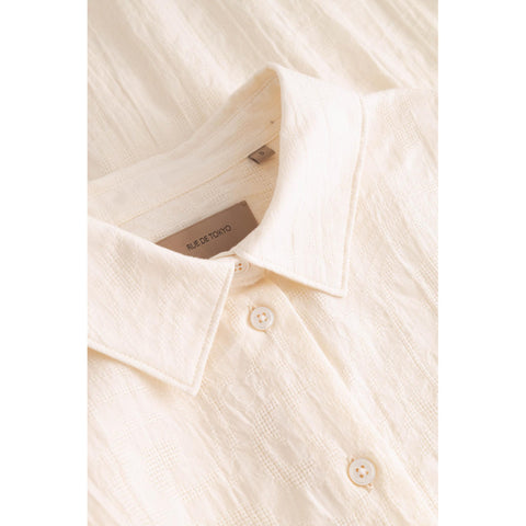 Hemd 'Sumiko' light jacquard - eggshell