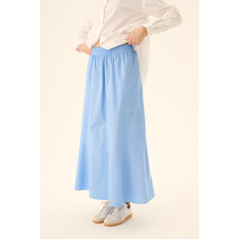 Rok 'Petula' GMTD poplin - della robbia blue