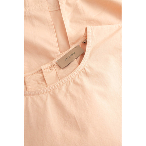 Mouwloze bloes 'Sharren' - beige rose