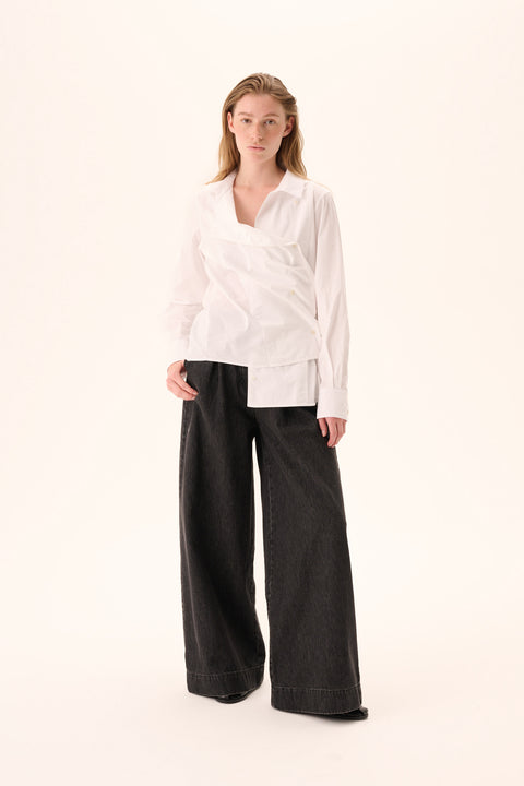 Sparrow Garment Dyed Poplin - White