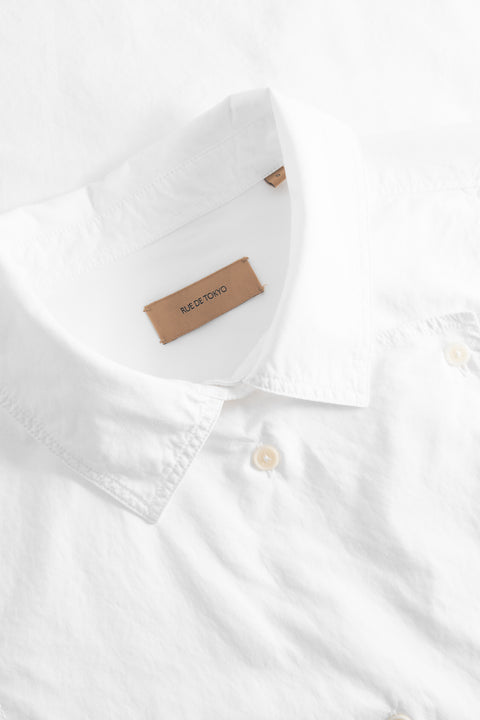 Sparrow Garment Dyed Poplin - White