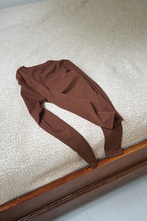 Longsleeve uit biokatoen - brown
