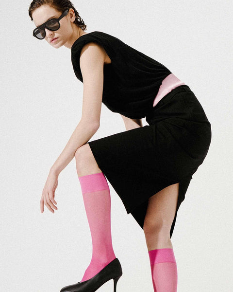 Elin Premium kniekousen - magenta