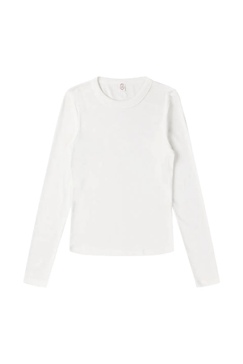 Longsleeve uit biokatoen - white