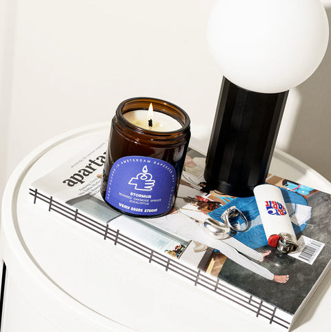 Geurkaars - stormur (sinaasappel & eikenmos)