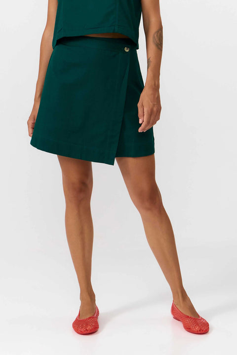 Polo skirt - deep green