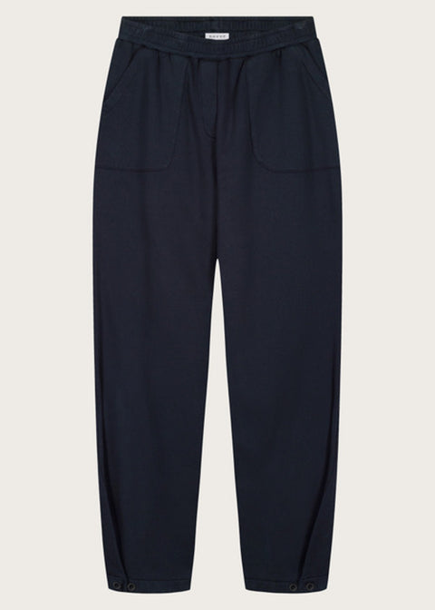 Gia sweatpants met wijde pijpen - navy