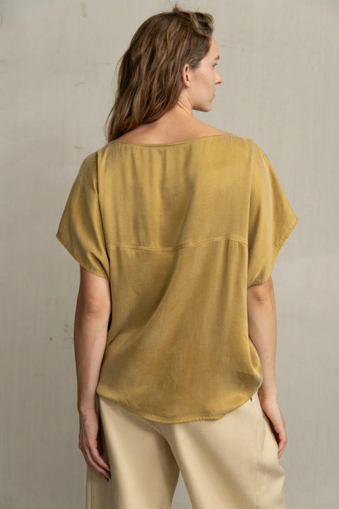 Thirza top mustard