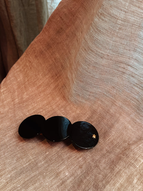 Haarclip Triplet Barrette - Black