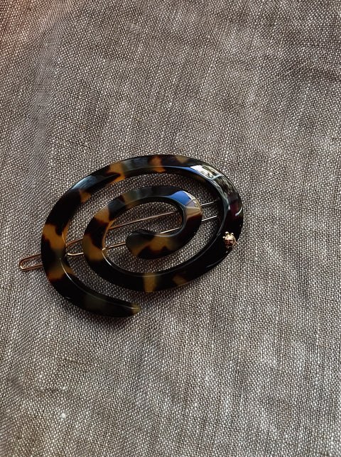 Haarclip Spiraal S - Tokyo Dark