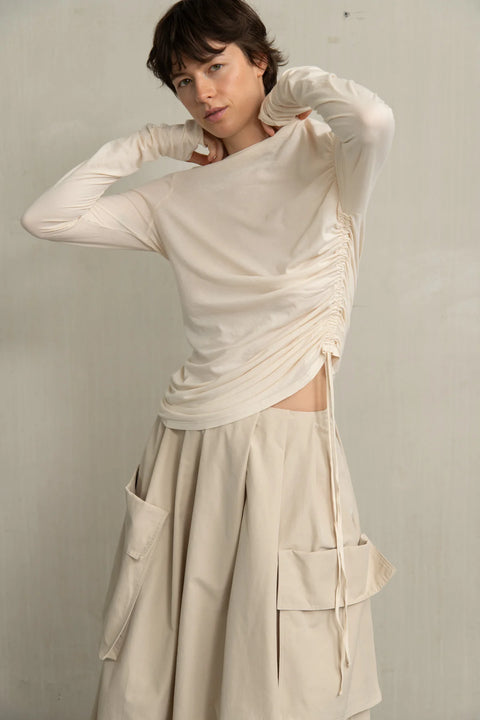 Longsleeve 'Bela' - white