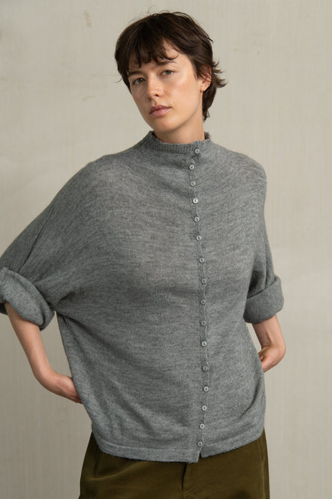 Cardigan 'Diora' - grey melange