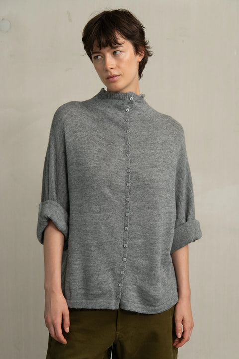 Cardigan 'Diora' - grey melange