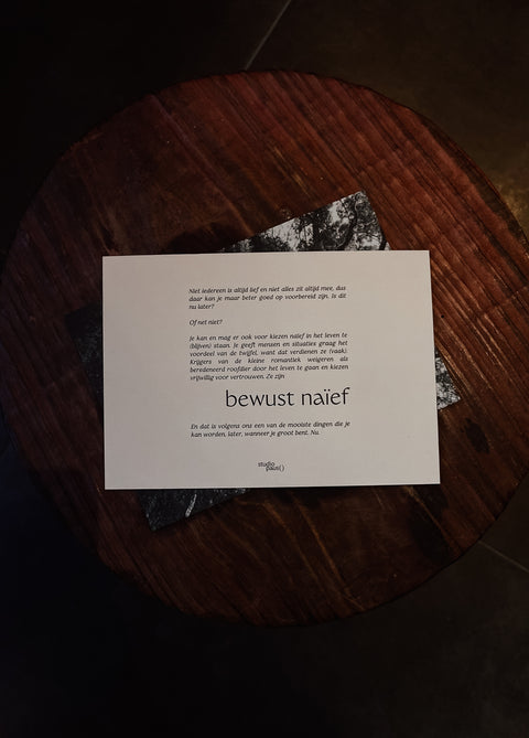 Wenskaart - Bewust naïef
