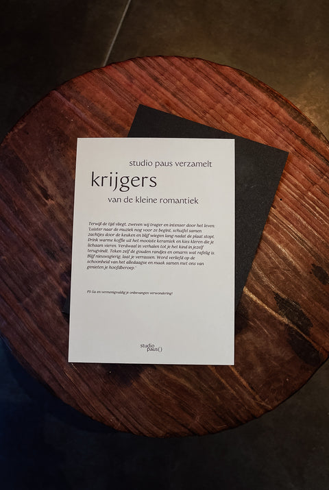Wenskaart - Krijger