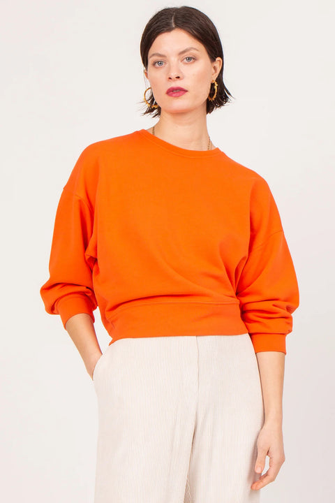 Cropped sweater - fire red (L + XL)