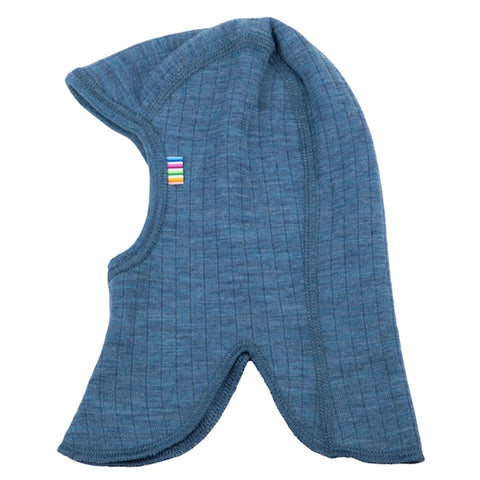 Balaclava uit wol - denimblauw