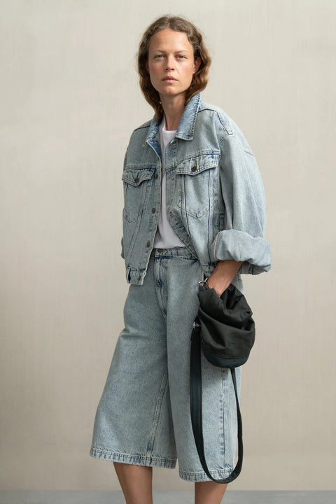 Dory bleached denim - bermuda
