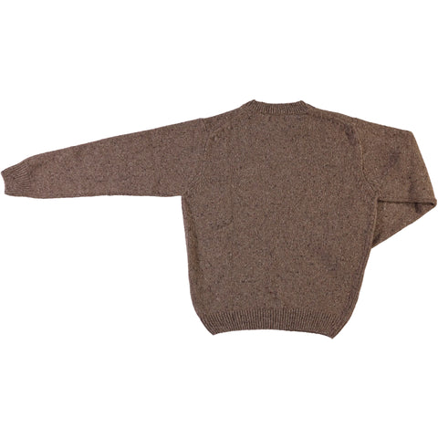 Gespikkelde sweater uit wol - speckled beige