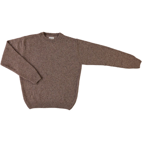 Gespikkelde sweater uit wol - speckled beige