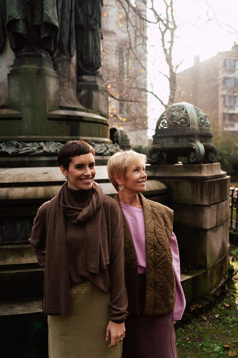 Cashmere scarf - brown