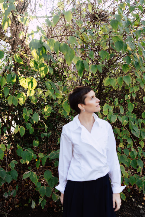 Sparrow Garment Dyed Poplin - White