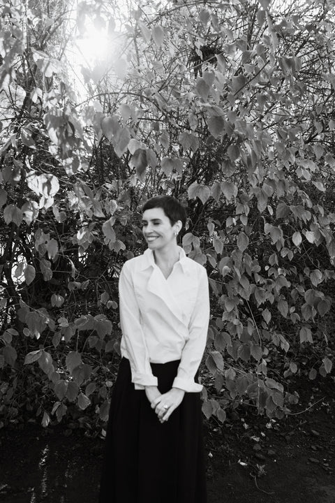 Sparrow Garment Dyed Poplin - White