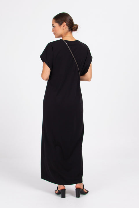Comfy lange jurk - zwart